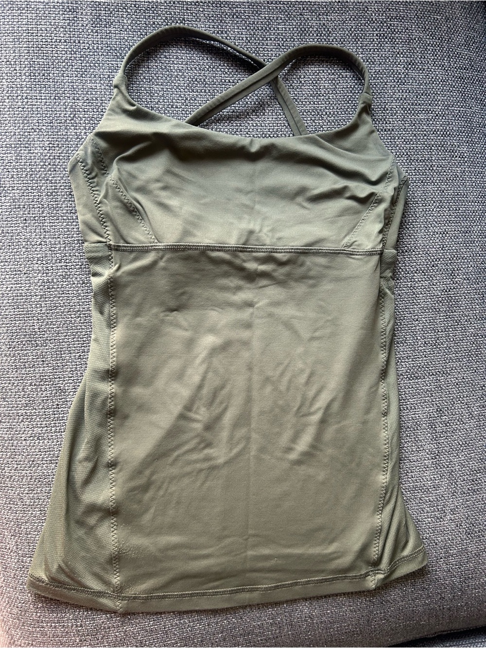 lululemon athletica Olive Green Strappy Tank Top